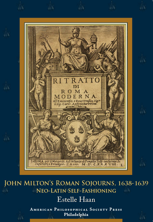A book cover with an old roman style image.